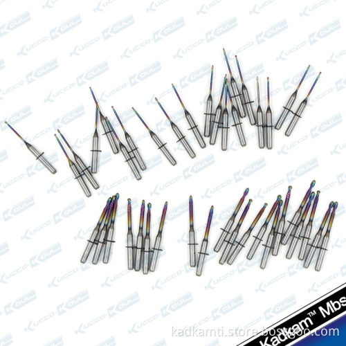 Kadkam high-tech new coated zirconia burs for VHF cad/cam system dental milling burs pmma/wax cutters